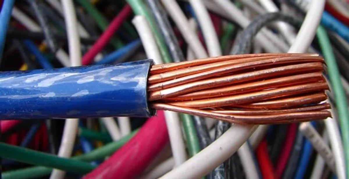 electrical wiring services showing exposed copper conductors and cable preparation in Cherry Hill, NJ