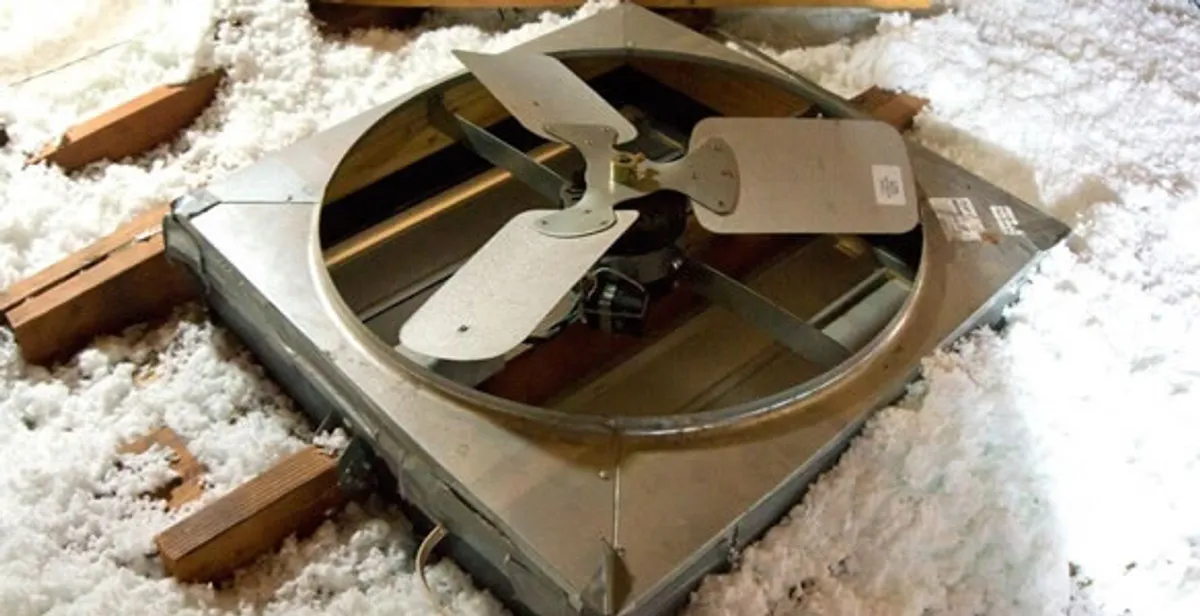 whole house fan installation services with attic-mounted ventilation unit in Cherry Hill, NJ